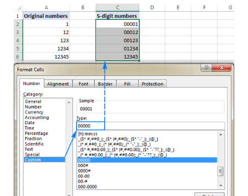 How to add a leading zero to numbers and text in Excel