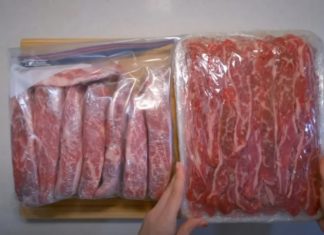 Don’t just put beef in the fridge, do one more step, meat lasts for a month and still delicious, tender, and sweet.