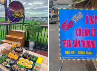 Chill out with a fantastic aircraft view while indulging in delicious shellfish at Gò Vấp