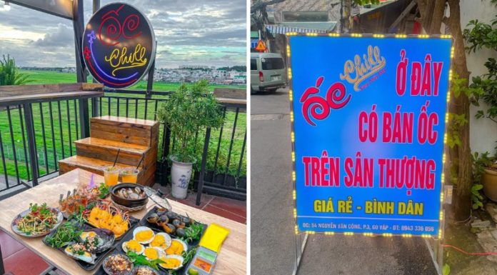 Chill out with a fantastic aircraft view while indulging in delicious shellfish at Gò Vấp