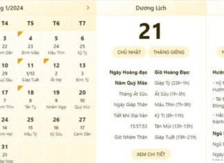 Best and most accurate time and lunar calendar on January 21, 2024
