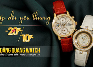 Double your love with 20% discount at Dang Quang Watch on October 20th
