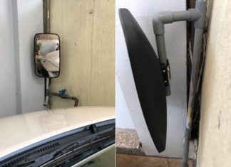 Vietnamese drivers create accessories to help park “centimeters perfect” inside houses