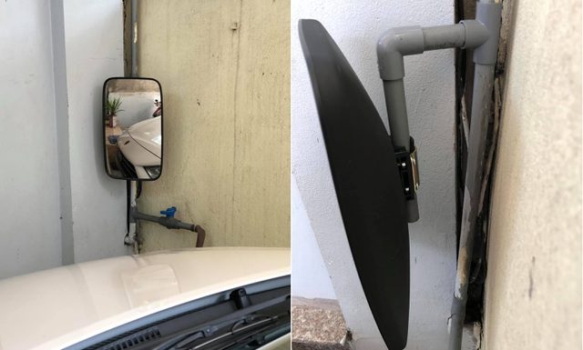 Vietnamese drivers create accessories to help park “centimeters perfect” inside houses