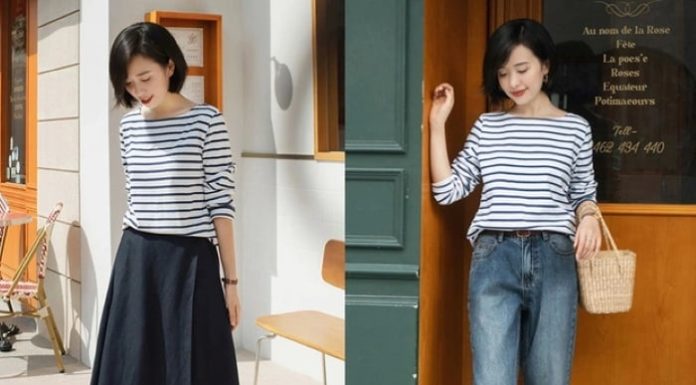 A timeless fashion statement – The never-out-of-style striped t-shirt that every woman should own