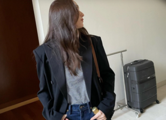Krystal slays in a blazer, effortlessly stylish yet sophisticated