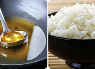 Great tips to filter out fried oil residue with just a cup of cold rice