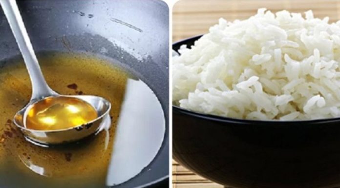 Great tips to filter out fried oil residue with just a cup of cold rice