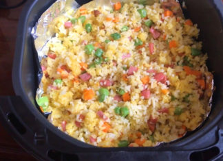 Make the most of your air fryer and whip up a delicious mixed fried rice at home