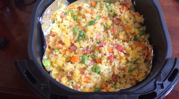 Make the most of your air fryer and whip up a delicious mixed fried rice at home