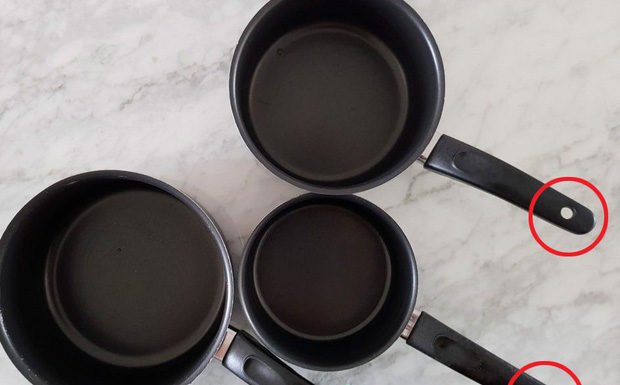 What is the purpose of the hole in the handle of a frying pan? 90% of people asked will answer: To hang it up.