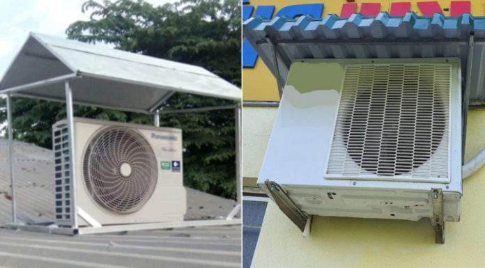 Should outdoor air conditioners be covered when it rains?