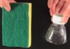Plastic bottle transforms cleaning brush into a magical kitchen tool