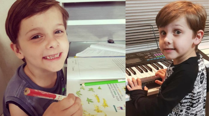 7-year-old autistic child speaks 9 languages, composes music through parental perseverance and teaching