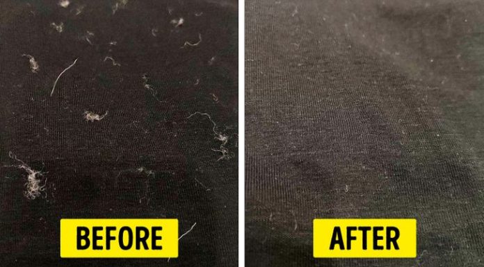 This will remove all fabric, fur, and hair from your clothes when put in the washing machine