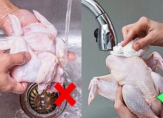 Washing chicken? Don’t let it sit under the faucet. Use this inexpensive product to remove all feathers, leaving the skin golden and clean.