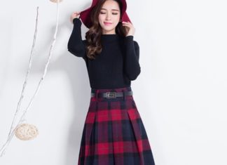 Easy-to-wear, stylish, and youthful plaid skirts