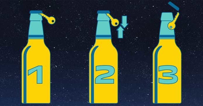 Guide to Opening a Beer Bottle Using a Key