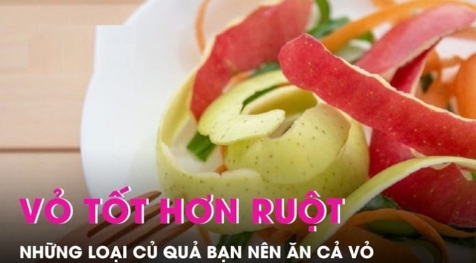 Peeling fruits is like throwing away the nutrition in the trash can