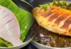How to fry fish with banana leaves, no sticking, crispy fish