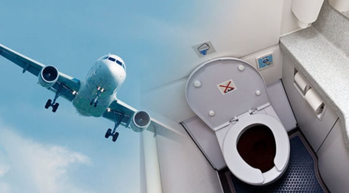Tips from flight attendants on using the restroom on an airplane