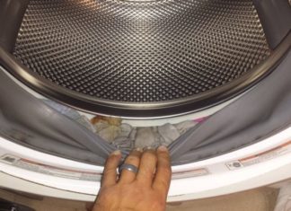 Check for this “dangerous” spot on your washing machine to prevent any further damage