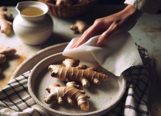 Fresh ginger bought in this way can be stored all year without worrying about spoilage.