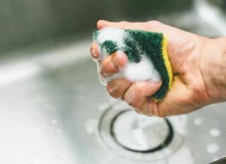 Regularly Replace Your Dishwashing Sponge