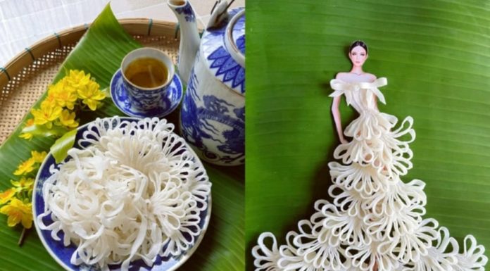 Unique and Chic: Tet Jam Transformed into Stunning Dresses