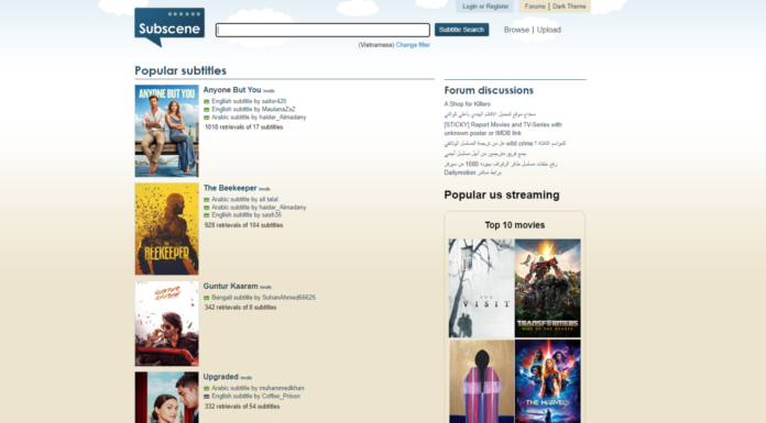 Subscene: Everything you need to know about the popular movie subtitle website and how to use it.