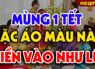 What color should you wear on the first day of Lunar New Year to bring luck and wealth for the whole year?