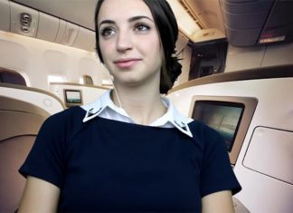 8 Videos of ASMR Flight Attendant Roleplay Compiled