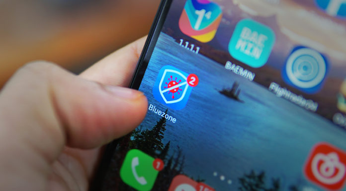 Grasping the Concept of Bluezone: Being Alerted to Possible Coronavirus Contacts