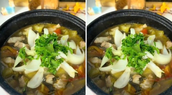 Quick and Delicious Sour Mustard Greens Soup with Meat Recipe for Cooking Enthusiasts