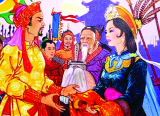 The only king in Vietnamese history who had given his wife to a close confidant was who?