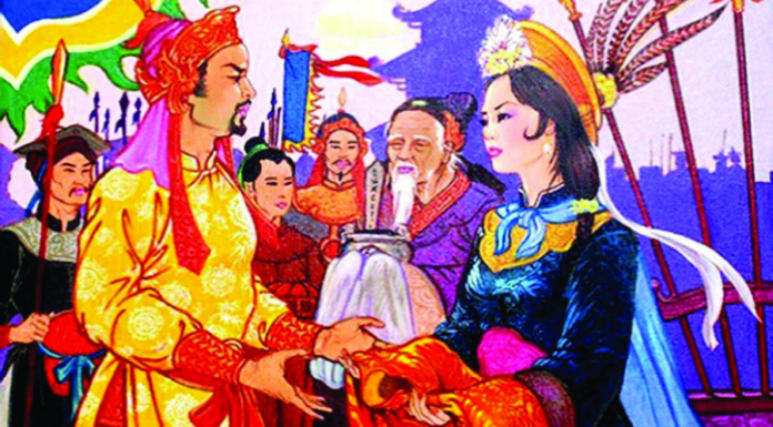 The only king in Vietnamese history who had given his wife to a close confidant was who?