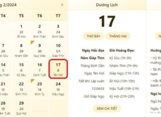 Most accurate and reliable time and lunar calendar for February 17, 2024