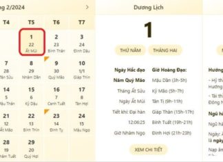 Best and most accurate time and lunar calendar for February 1, 2024