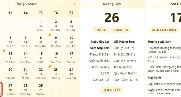 The Most Accurate Good and Bad Hours and Lunar Calendar for February 26, 2024