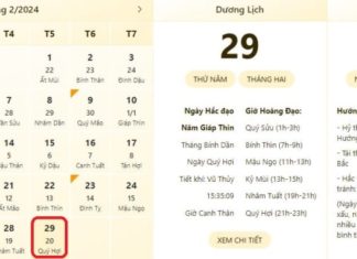 The most accurate and reliable time and lunar calendar for February 29th, 2024