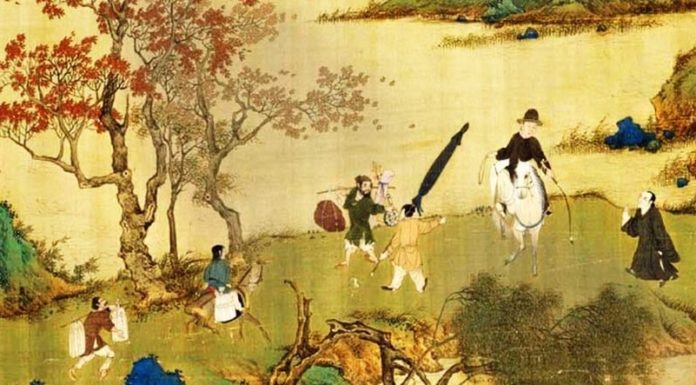 “Prosperity comes with three statues, downfall comes with three addictions.”