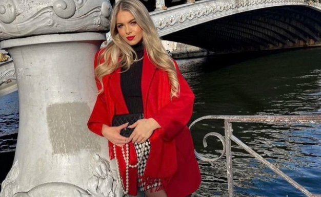 Red jacket dominates the early streetstyle of fashionistas