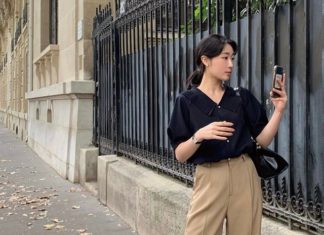 The stylish and lovely dress that helps her transform her office style in autumn