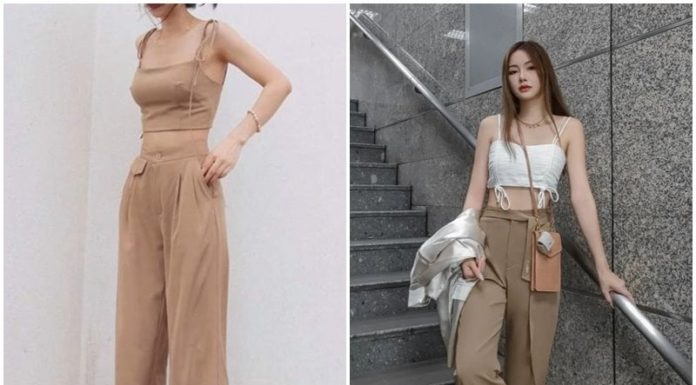 Create a trendy and stylish look with baggy pants to hide flaws and enhance your youthful appearance