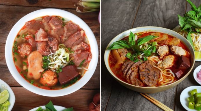 What ingredients and spices are needed to make Bun Bo Hue at home?