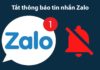 Turn off Zalo message notifications on your phone and computer to avoid distractions