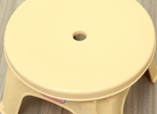 Why does a plastic chair usually have a hole in the middle?