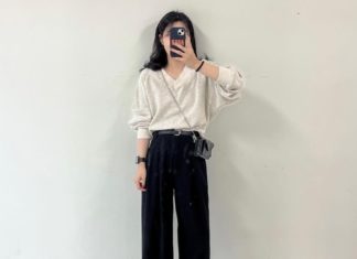 Korean Girl Tastefully Combines 2 Classic Straight-Leg Pants Styles, Effortlessly Enhancing Her Figure While Achieving Various Style Combinations