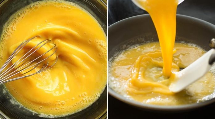 Adding this to your eggs makes them fluffy, golden, and delicious