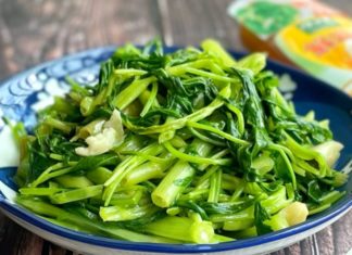 Sauteed Morning Glory: Remember the “1 soak, 3 no” rule for fresh, vibrant, and delicious greens